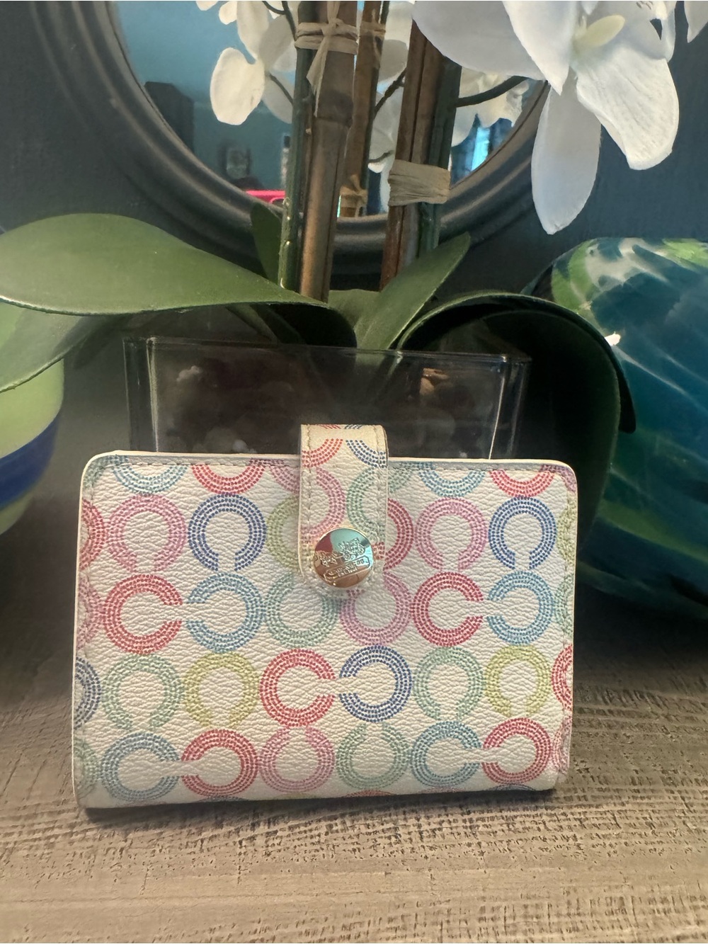 NWT Coach Y2K Multicolor Signature C Wallet